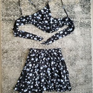 Forever 21 2 Piece Crop Top and skirt